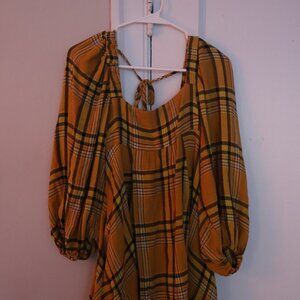 Urban Outfitters  babydoll plaid dress